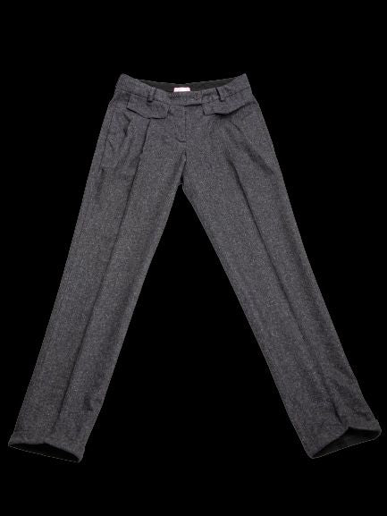 Good Blumarine Gray Silk Dress Pants Size XS Women