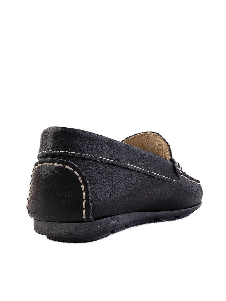 Excellent Gianfranco Ferr� Black Leather Loafers for Kids Size 31