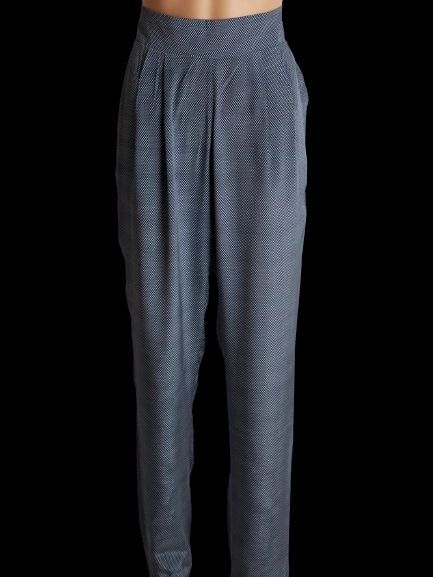 Good Emporio Armani Gray High-Waisted Pants Size S Polyester