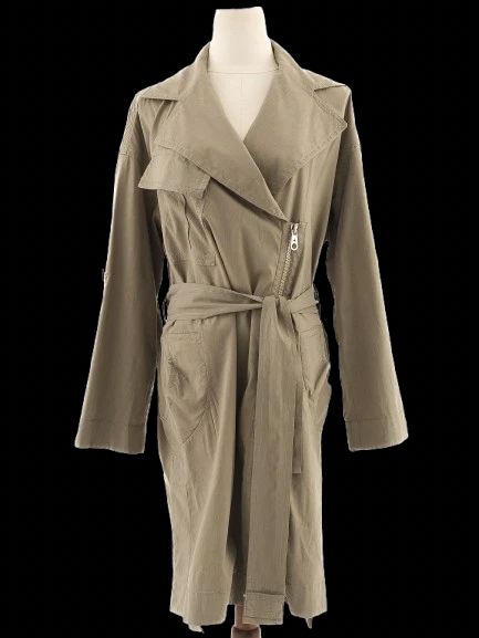 Excellent Vivienne Westwood Khaki Trench Coat Size S Women Viscose