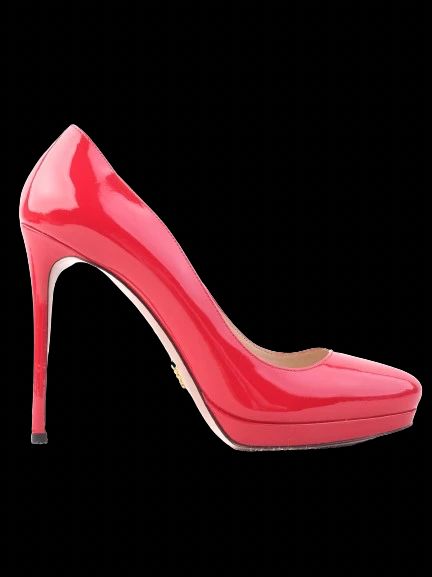 Excellent Prada Red Patent Leather High-Heels Size 38.5
