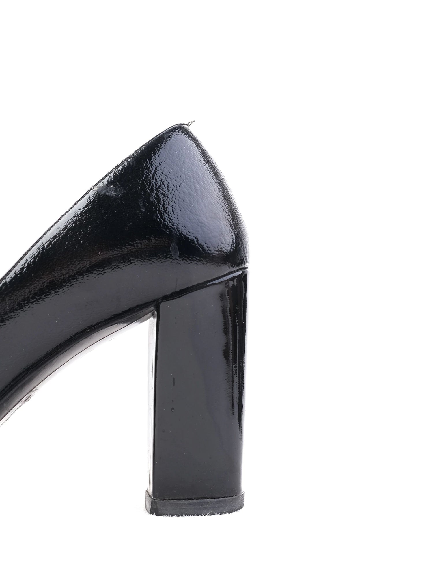 Good Salvatore Ferragamo Black Patent Leather Dress Shoes Size 38