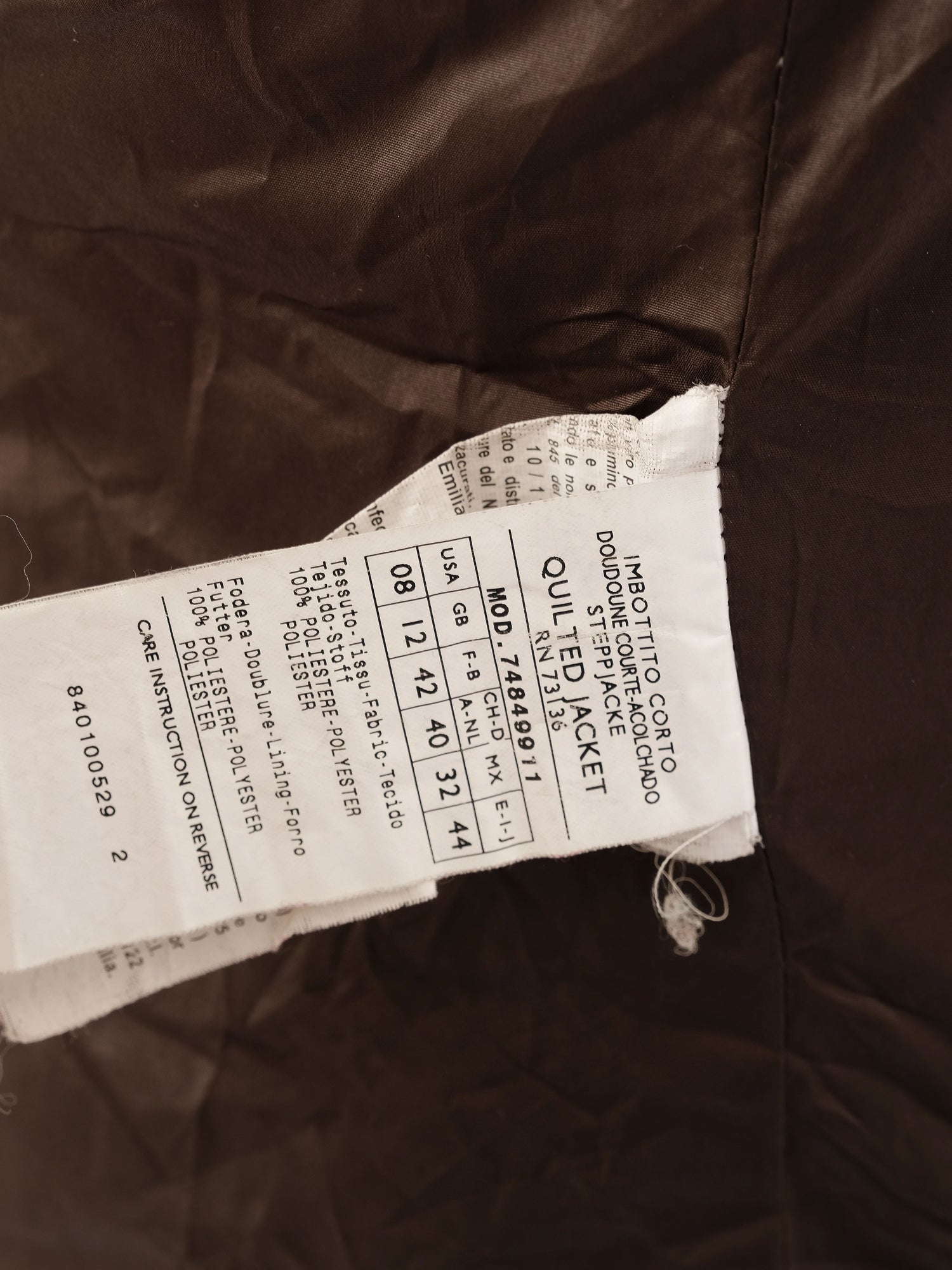 Excellent MaxCo Gray Quilted Jacket Size L Women&