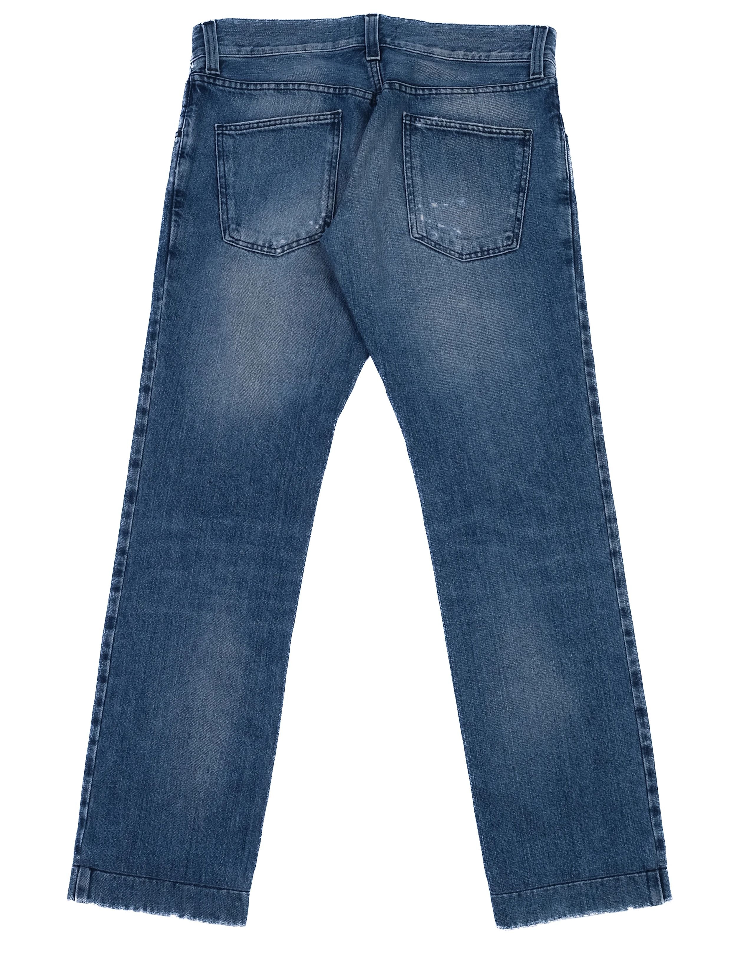 Excellent Dolce Gabbana Blue Cotton Jeans for Men