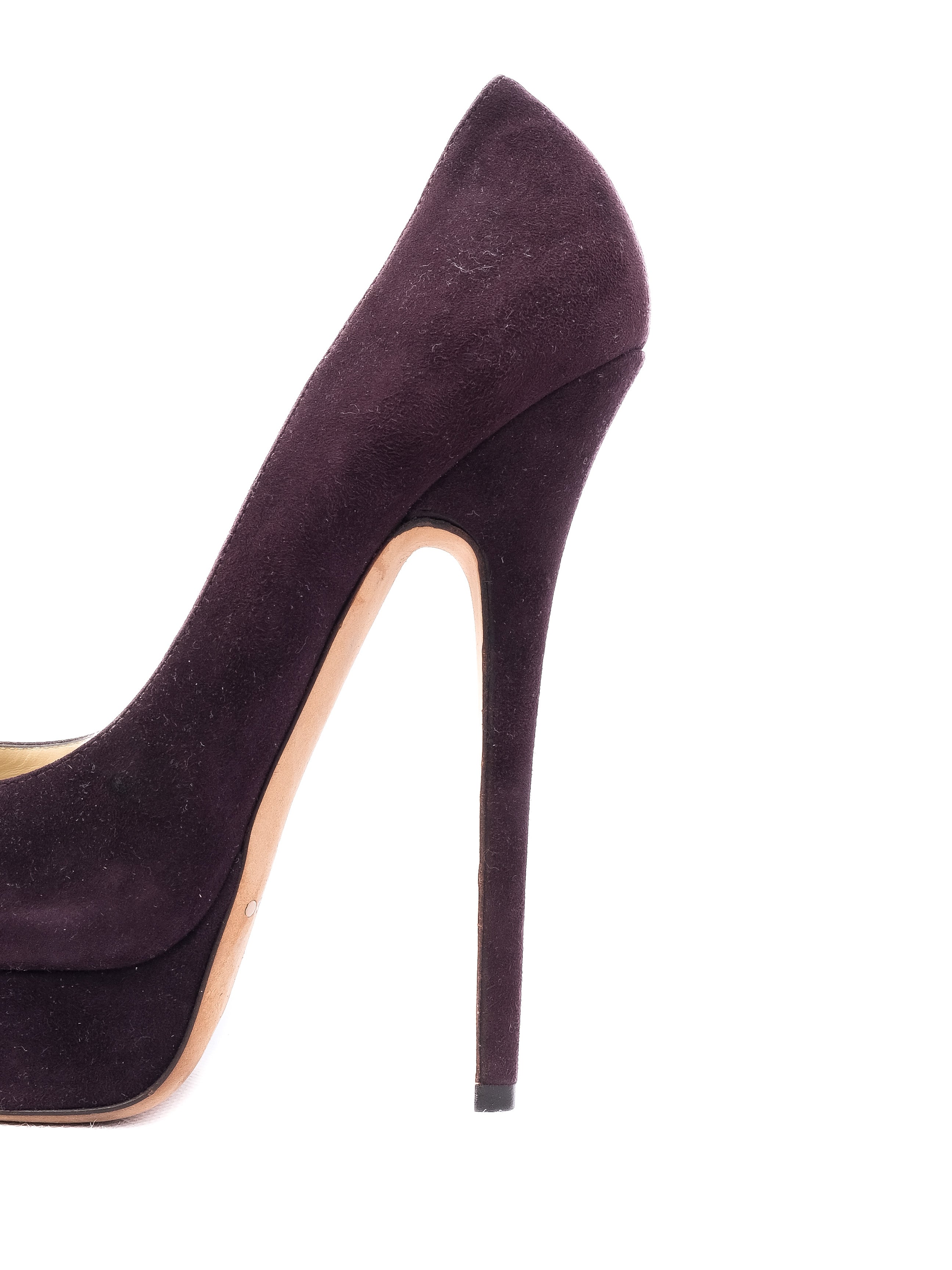 Perfect Jimmy Choo Purple Leather High Heeled Pumps Size 40