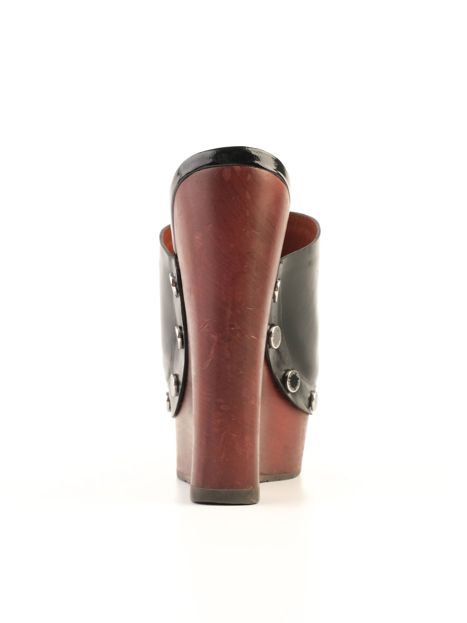 Excellent Marc Jacobs Black Leather Wedge Platform Shoes Size 38