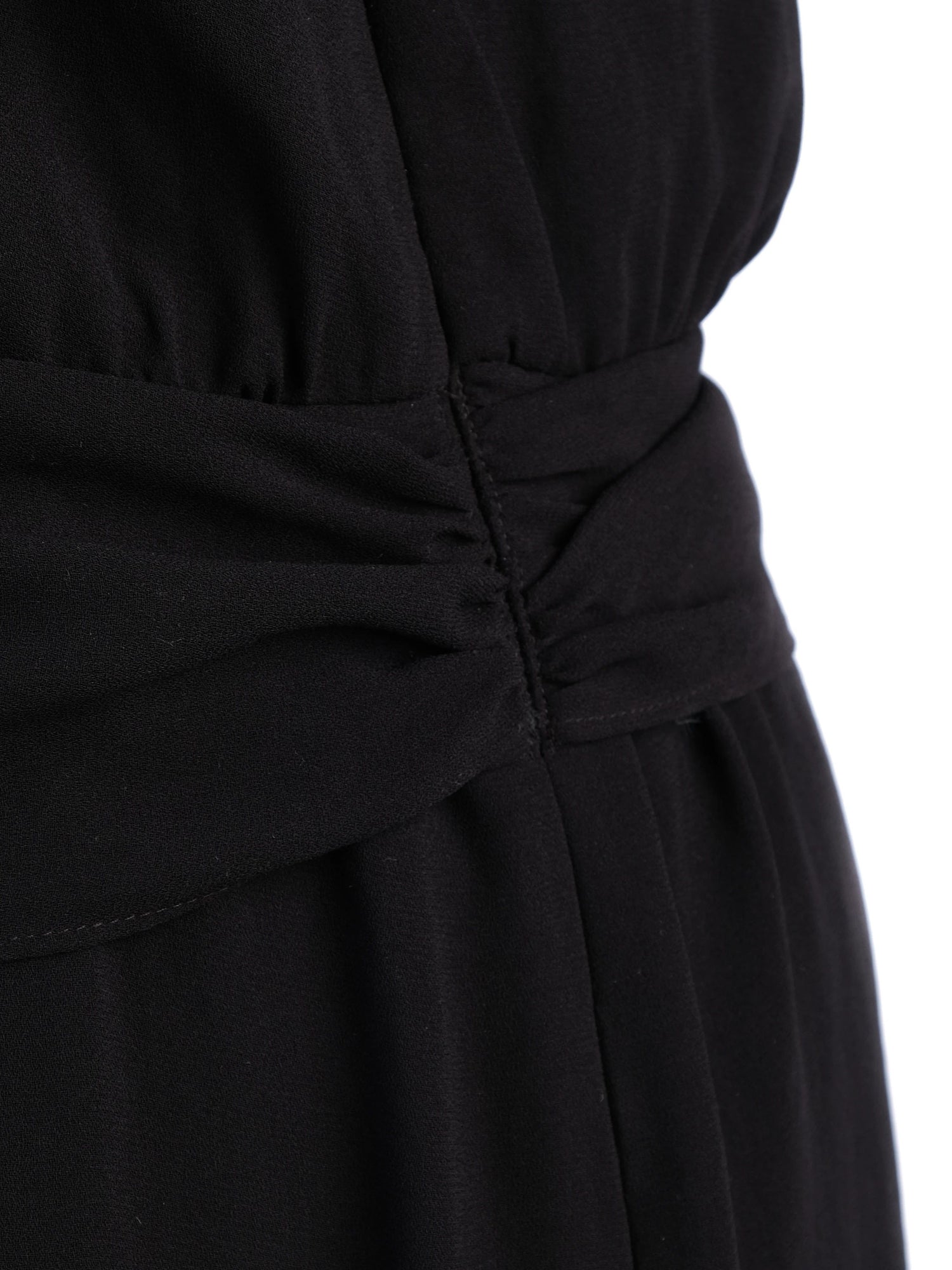 Excellent Theory Black Sleeveless Dress Size S, Polyester, Flowing Skirt