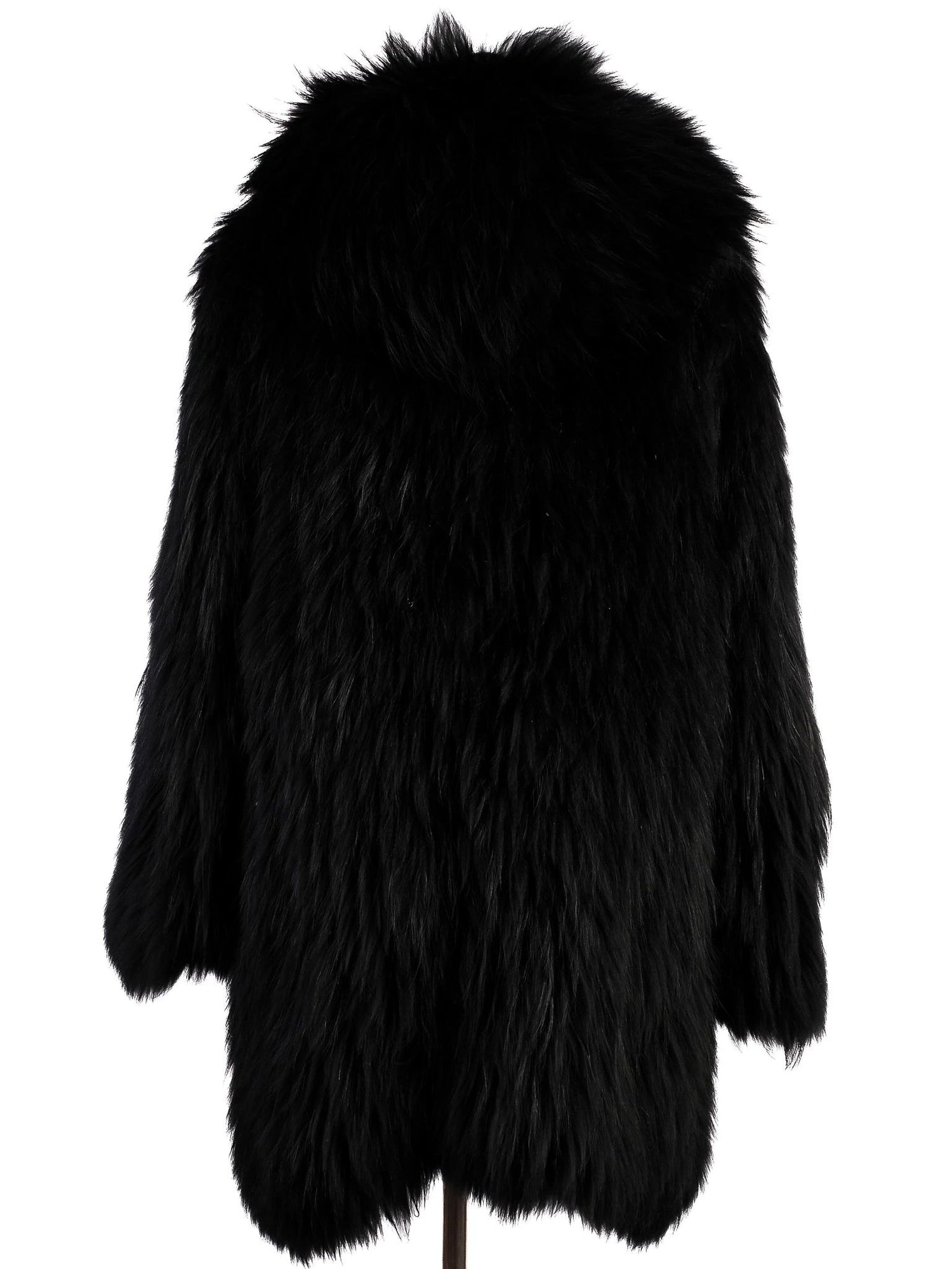 Excellent Isabel Marant Black Faux Fur Coat for Women