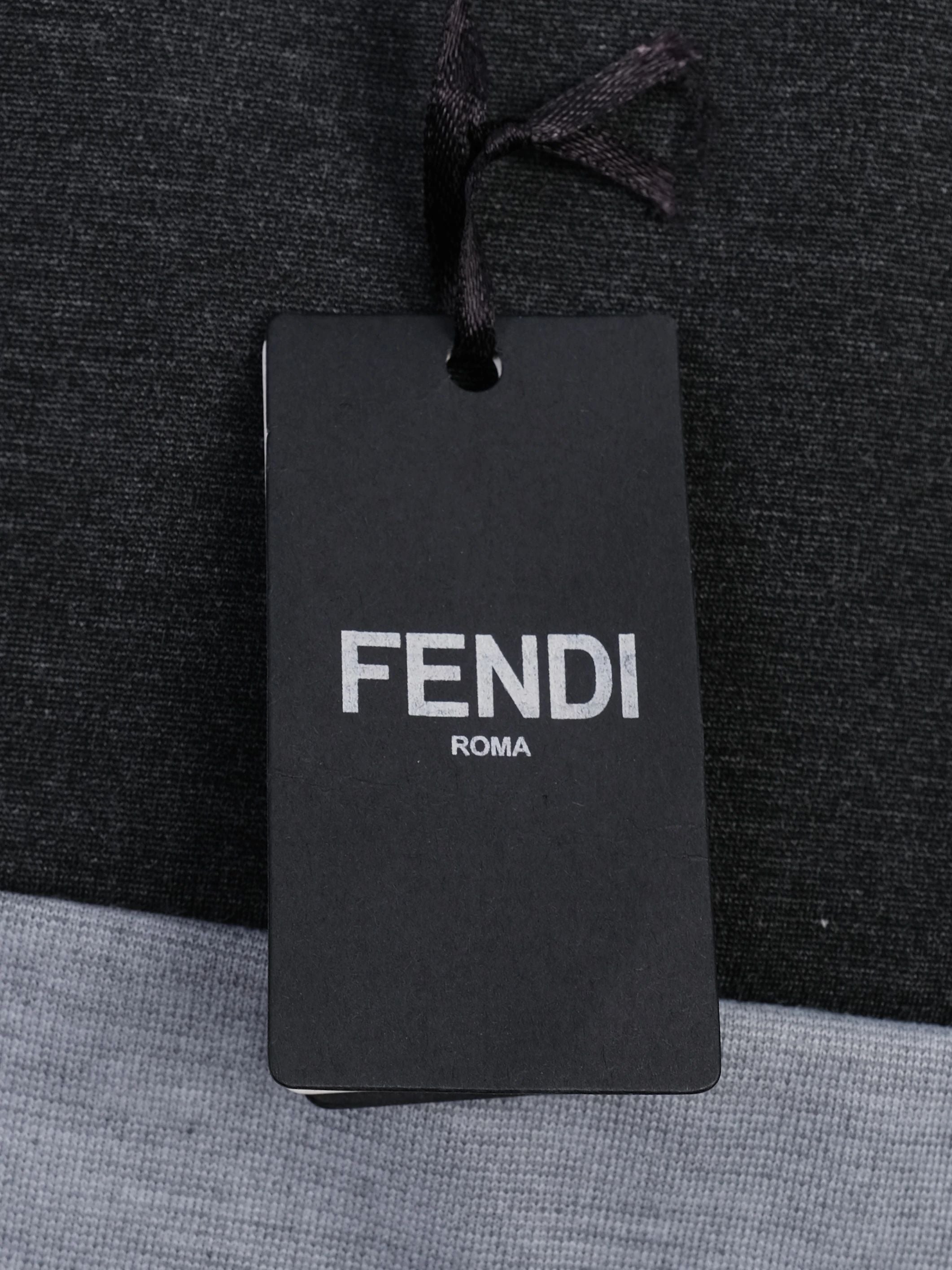 NEW Fendi Kids Dress Gray Silk Size 8 with Fur Trimming