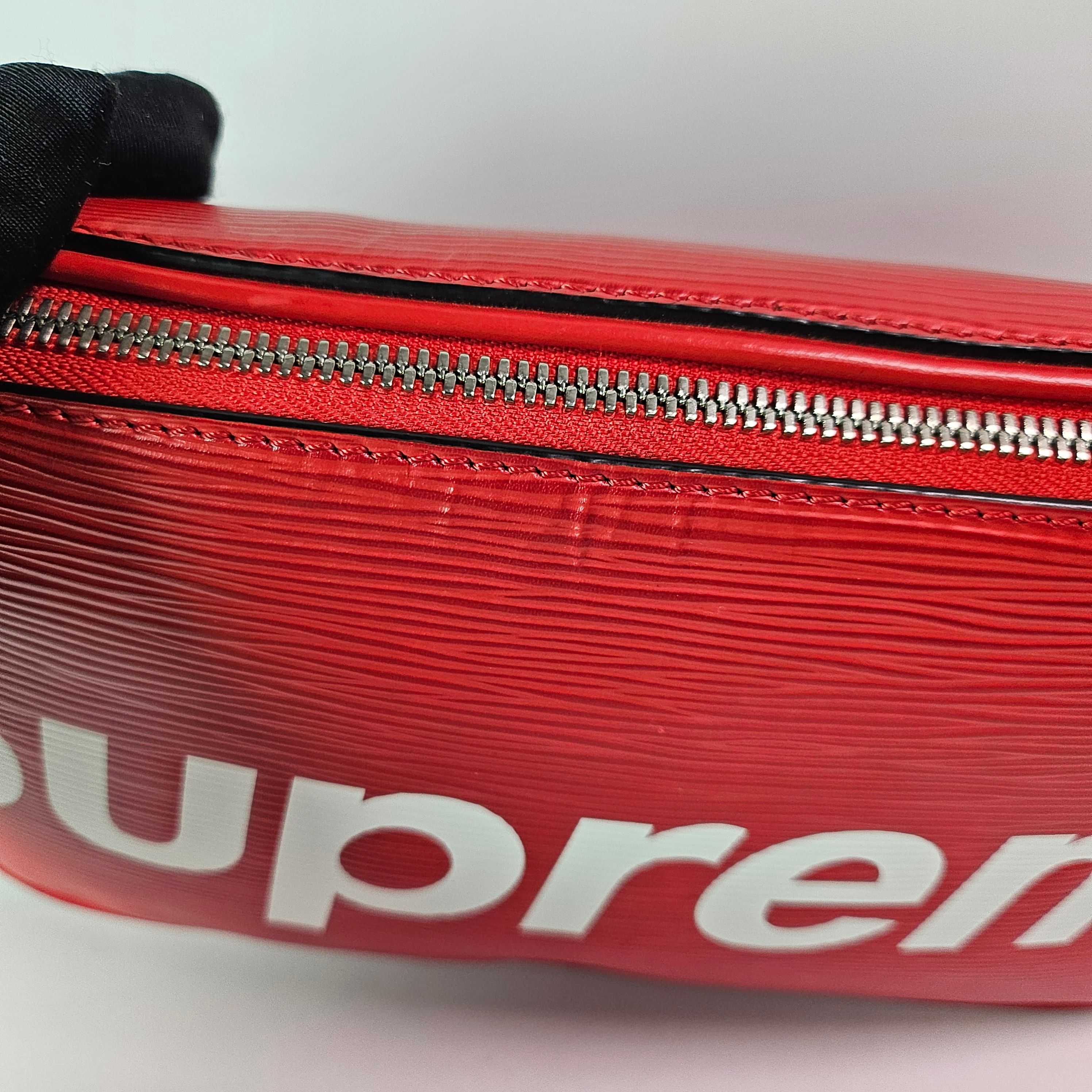 Louis Vuitton Supreme Red White Epi Bumbag