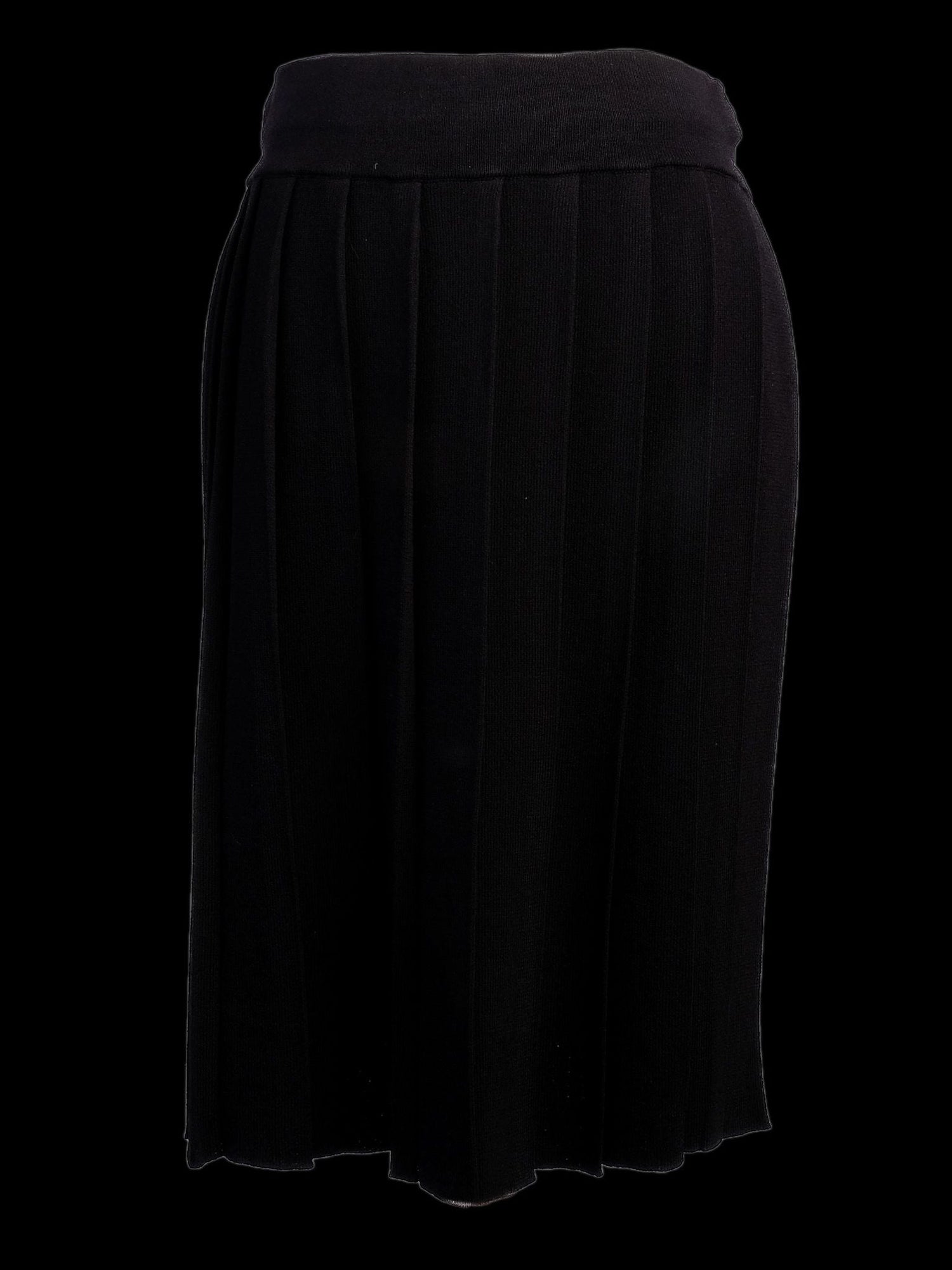 Pinko Black Pleated Skirt Size L Viscose Excellent Condition