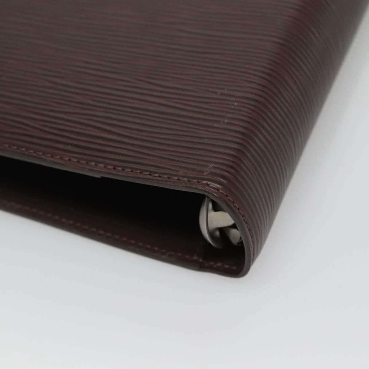 Louis Vuitton Epi Agenda Mm Day Planner Cover Mocha R 2004d Lv Auth