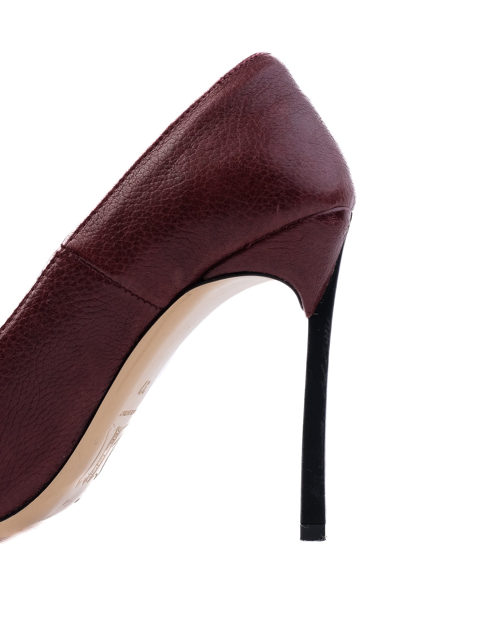 Excellent Nila&nila Red Pointed-Toe Pumps Size 37 Leather