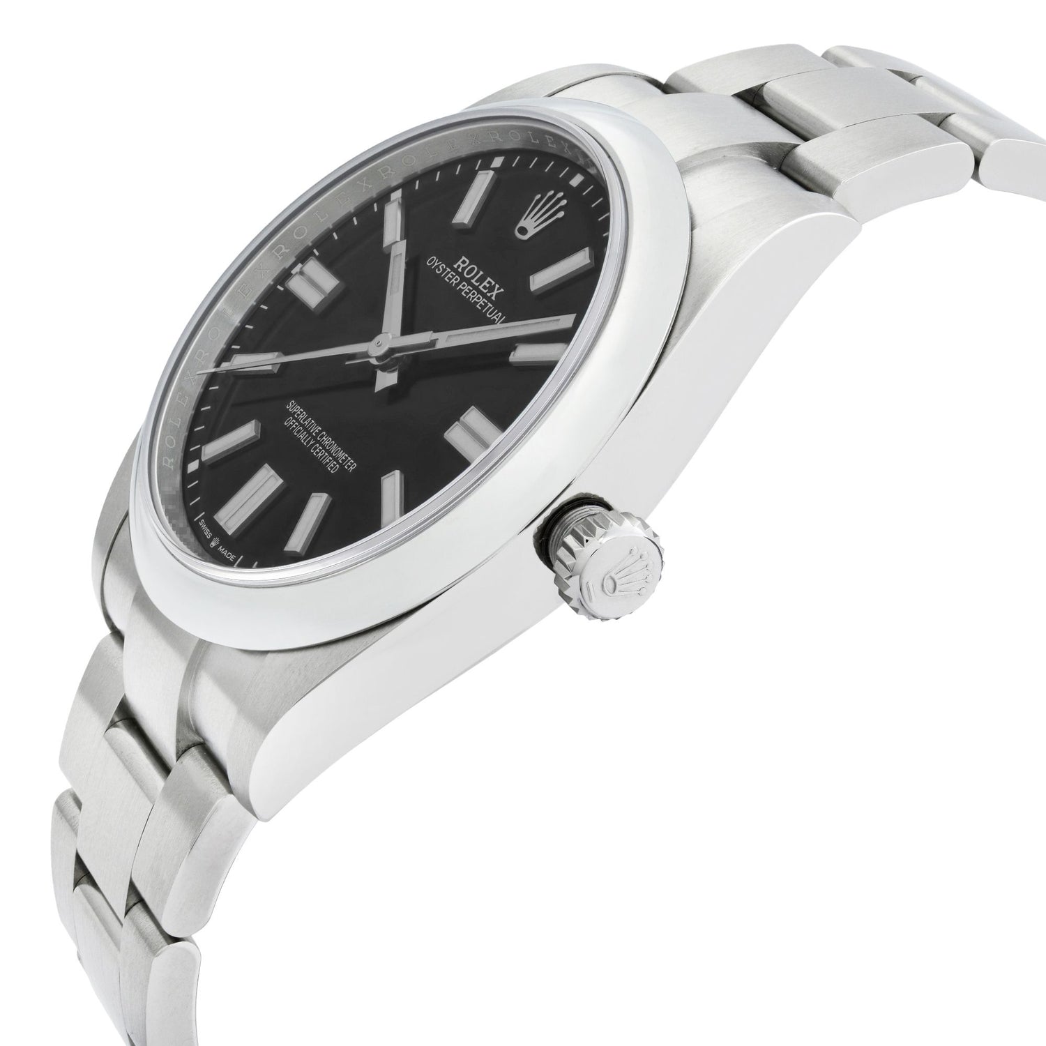 Rolex Oyster Perpetual 36mm Steel Black Dial Automatic Mens Watch 126000