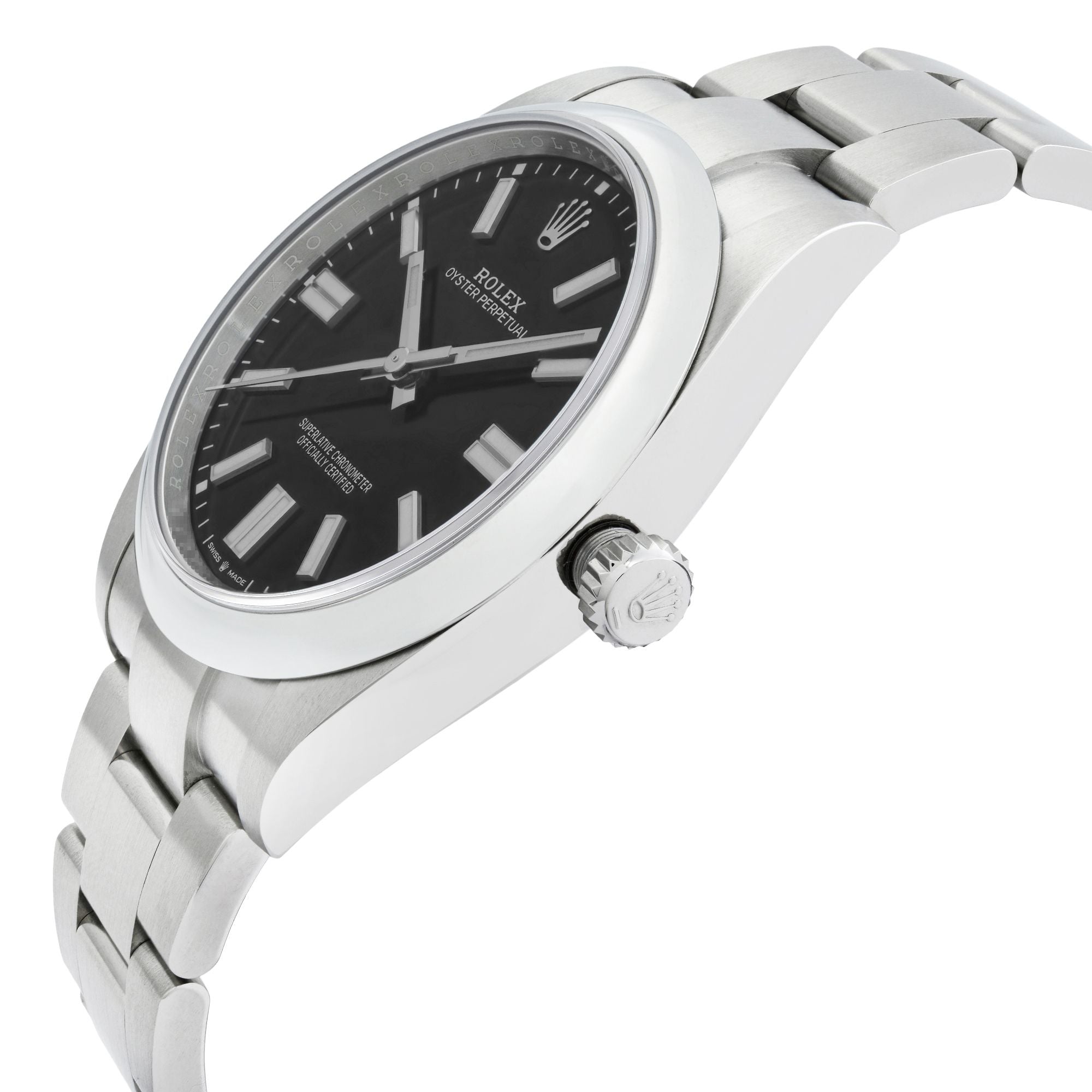 Rolex Oyster Perpetual 36mm Steel Black Dial Automatic Mens Watch 126000