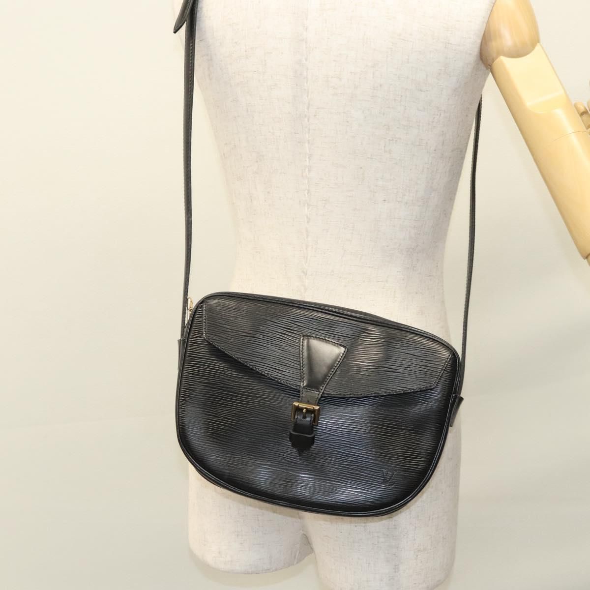 Louis Vuitton Epi Jeune Fille Mm Shoulder Bag Black M 52152 Lv Auth