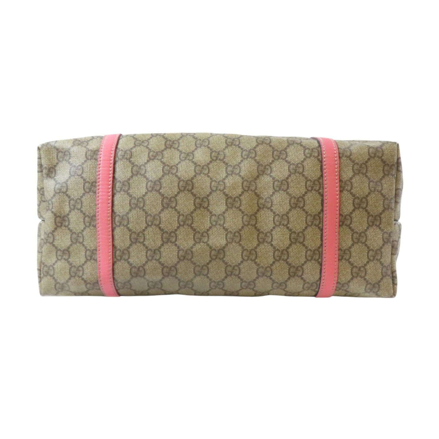 Gucci Gg Supreme Tote Bag Pvc Canvas Brown 197953