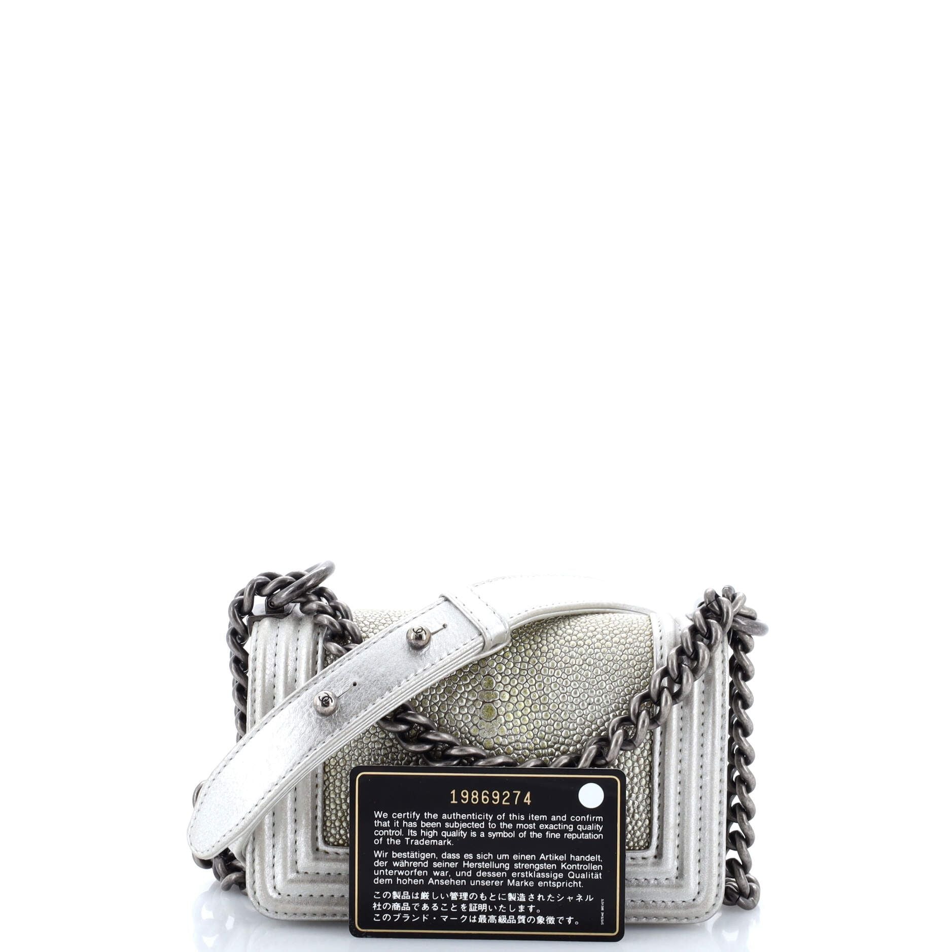 Chanel Boy Flap Bag Stingray Mini