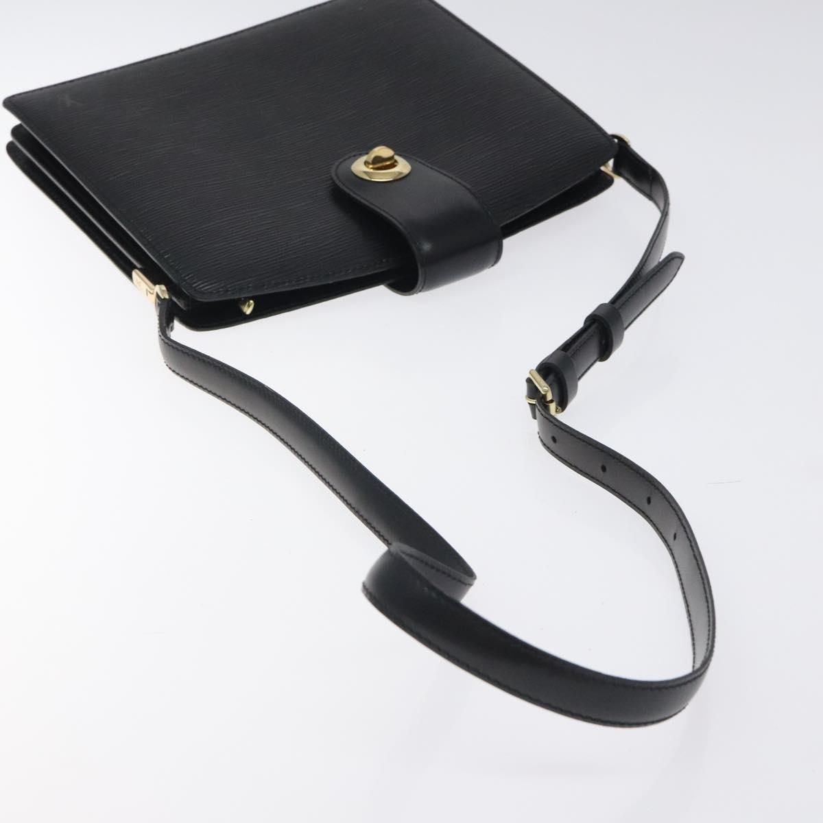 Louis Vuitton Epi Capuchin Shoulder Bag Black M 52342 Lv Auth