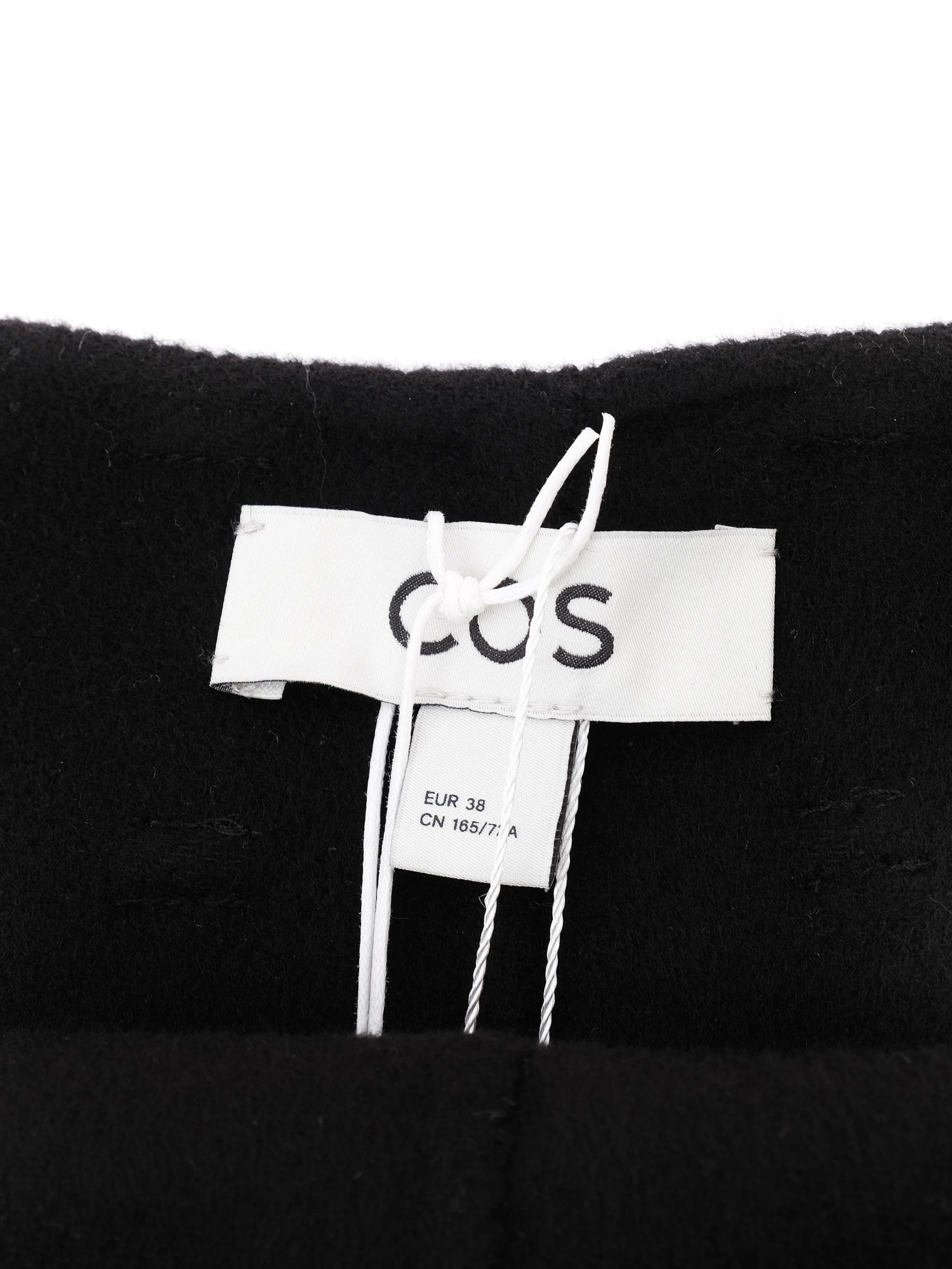 NEW COS Black Wool Skirt With Slit Size M