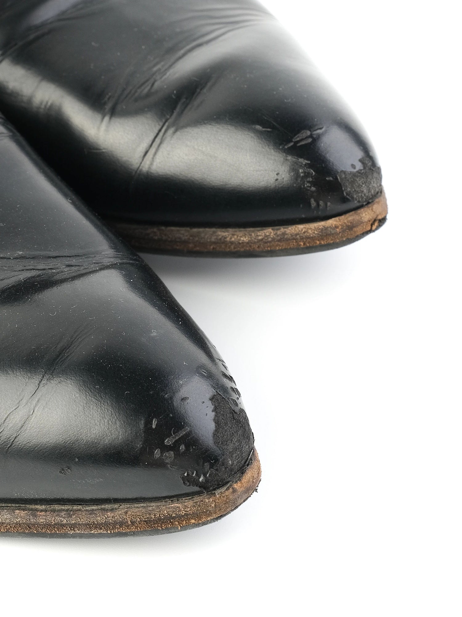 Good Prada Black Leather Chelsea Boots Size 38 Women