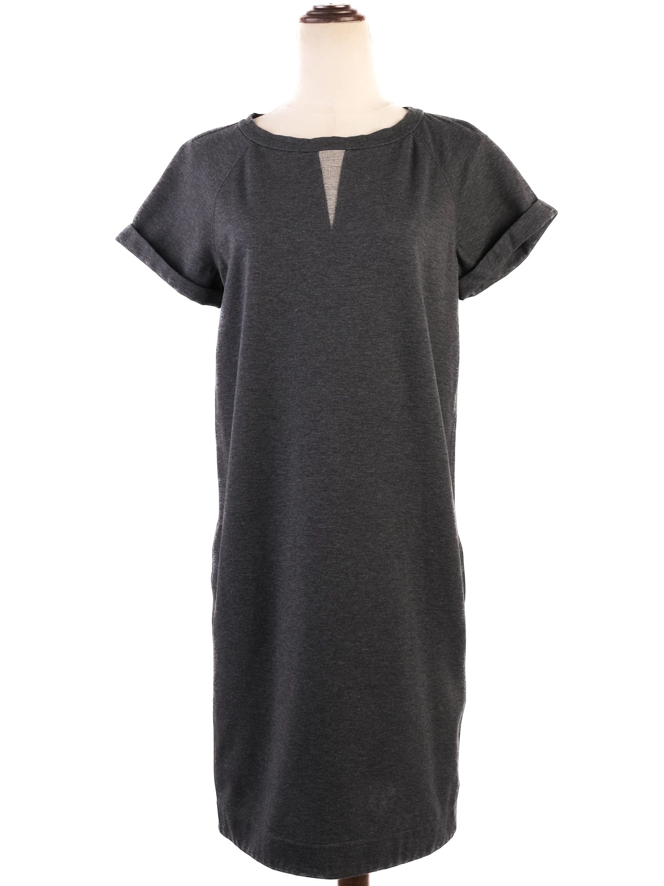 Brunello Cucinelli Gray Dress Elastane Size S Excellent Condition