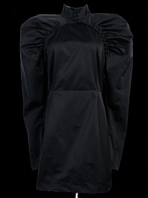 Excellent Rotate Black Structured Dress Polyester Size N/A