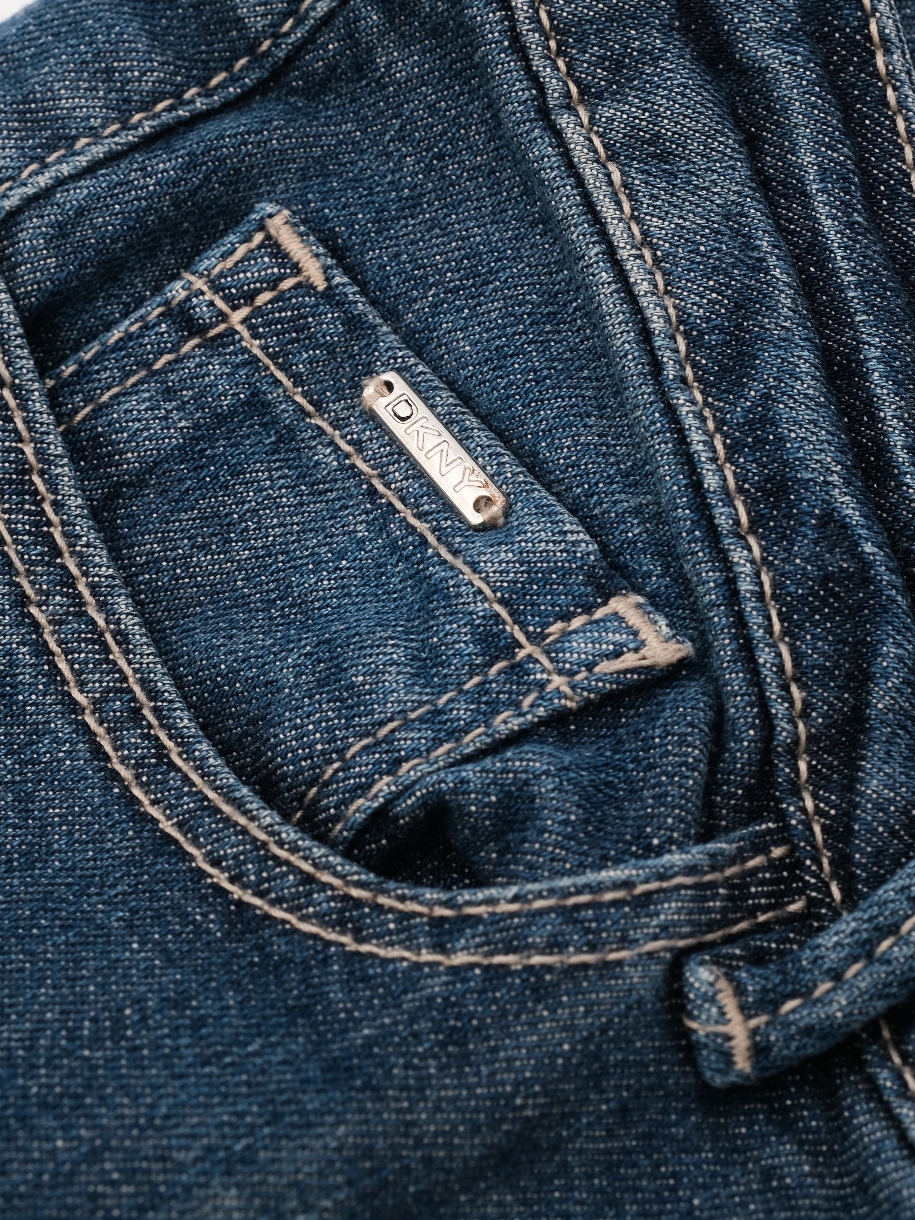 Excellent DKNY Blue Cotton Denim Jeans Size S Women