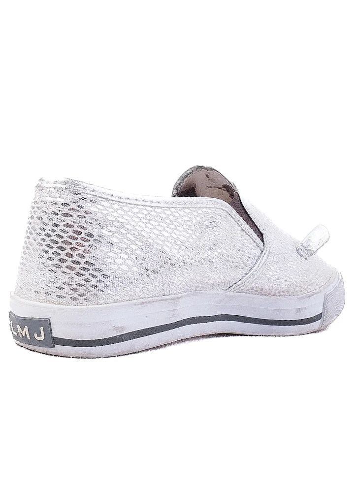 Excellent Marc Jacobs Gray Fabric Slip-On Sneakers Size 36 LMJ