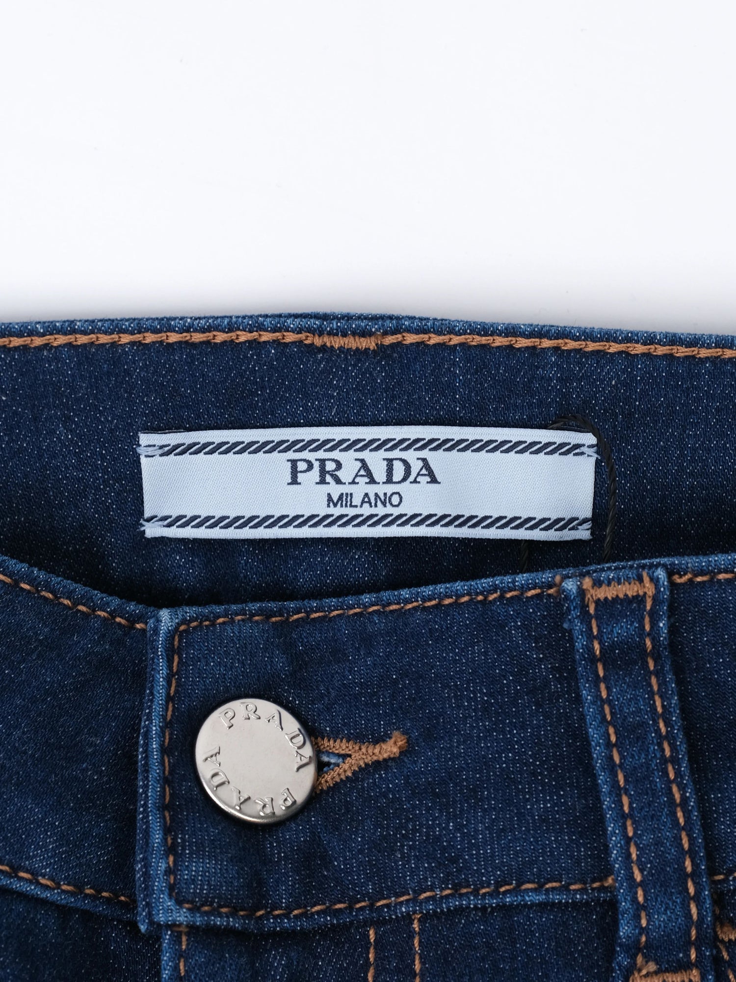 Excellent Prada Dark Blue Jeans Size S Women Elastane