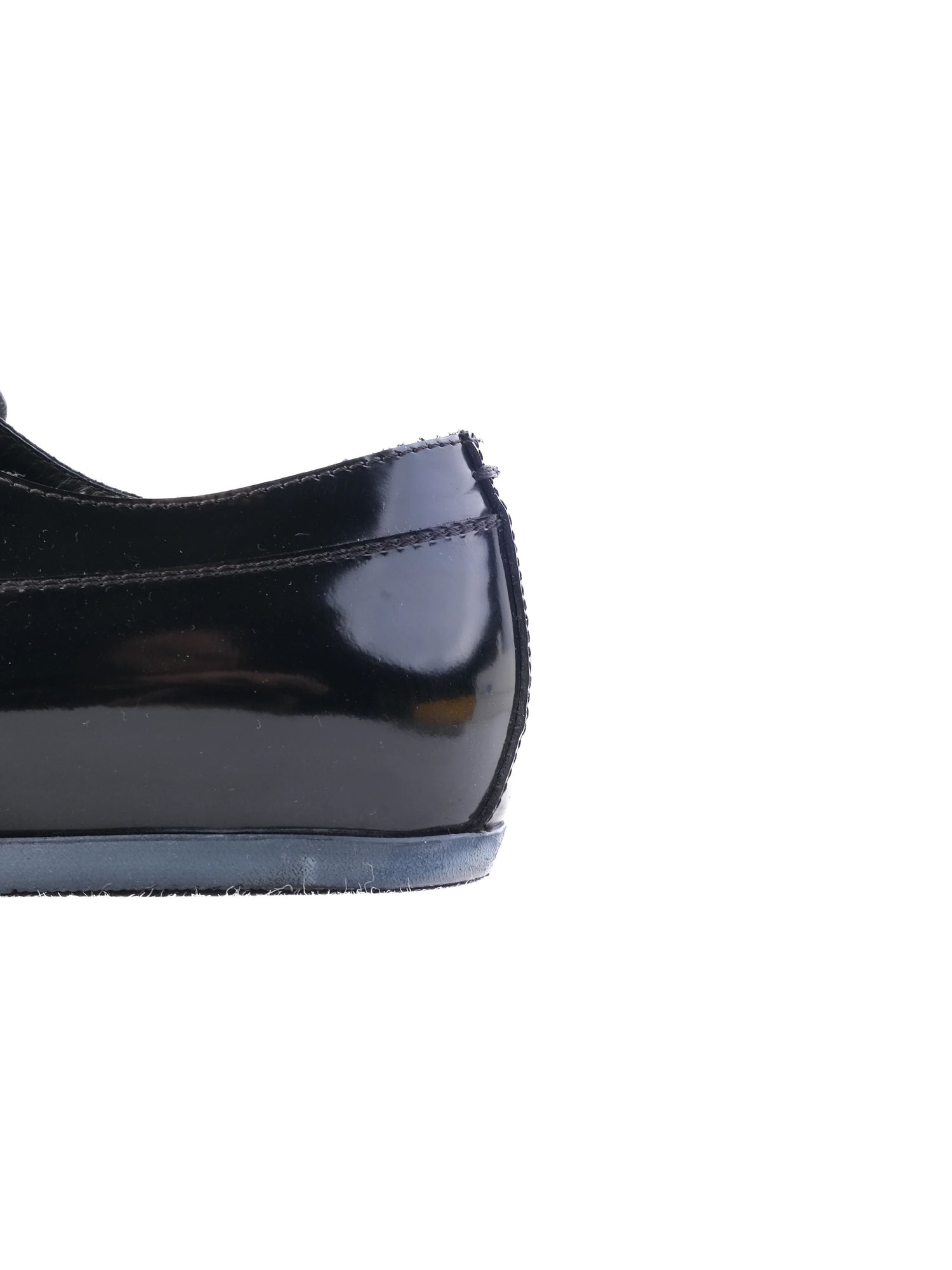 Excellent Fendi Black Leather Oxford Shoes Size 43 for Men