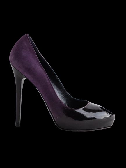 Good Yves Saint Laurent Purple High-Heeled Shoes Size 37