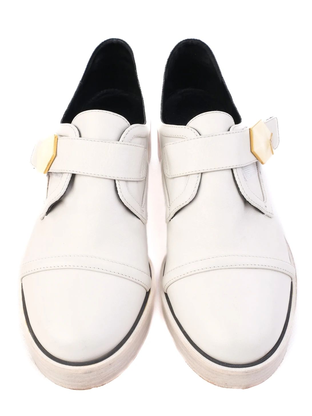 Good Nicholas Kirkwood Gray Leather Block Heel Shoes Size 40