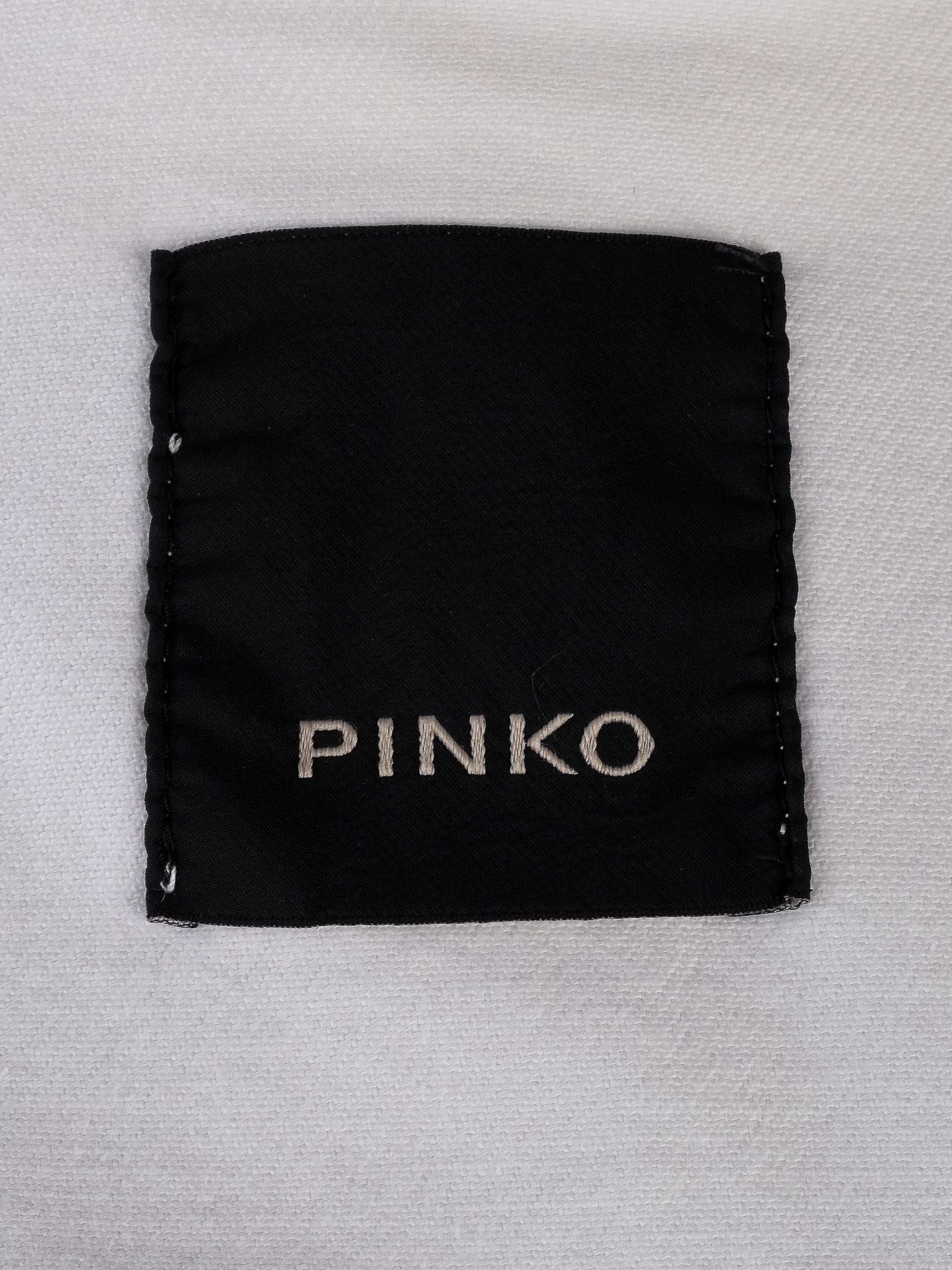 Excellent Pinko White Cotton Denim Jacket Size S Women