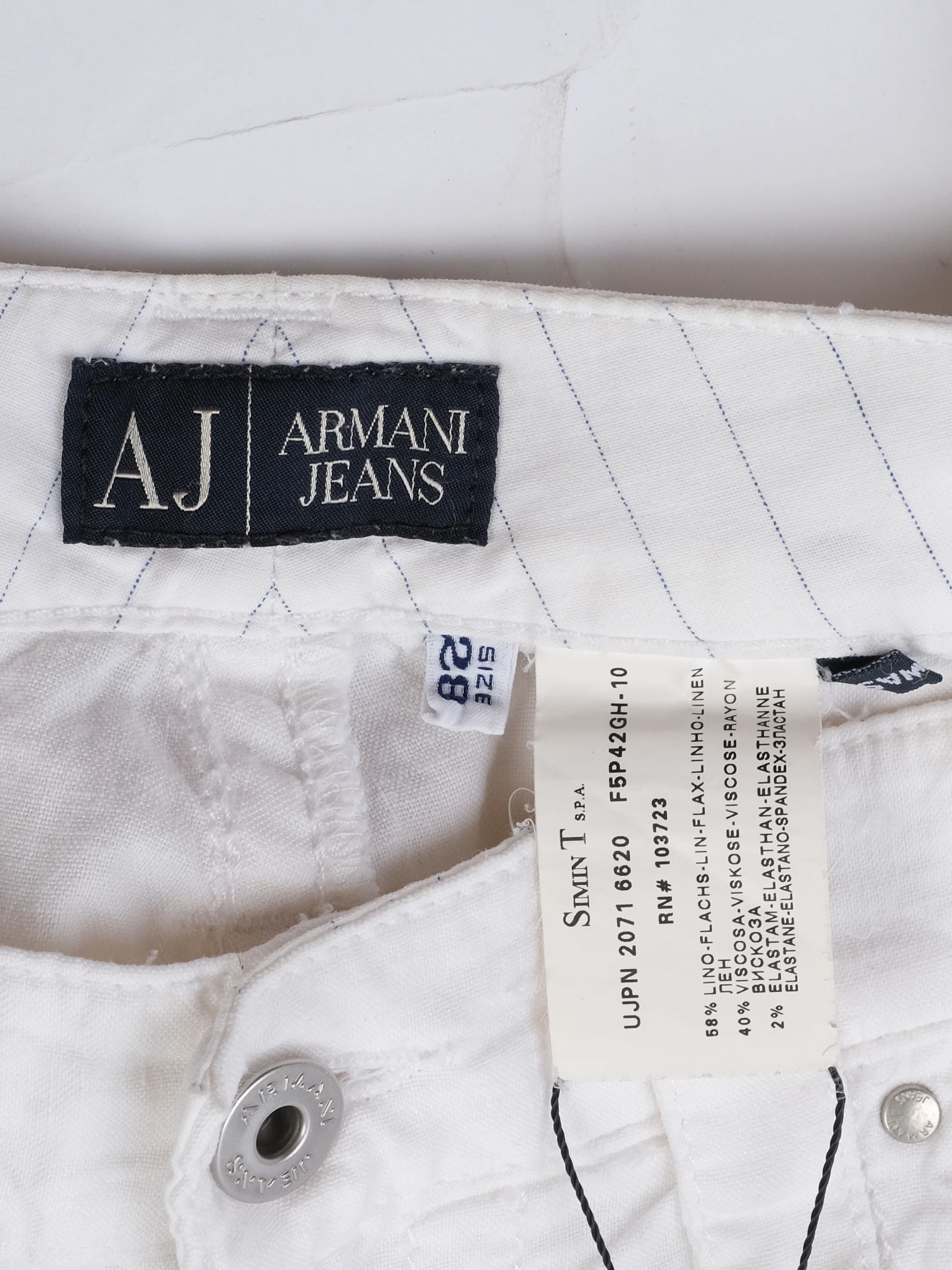 Excellent Armani Jeans White Viscose Women&