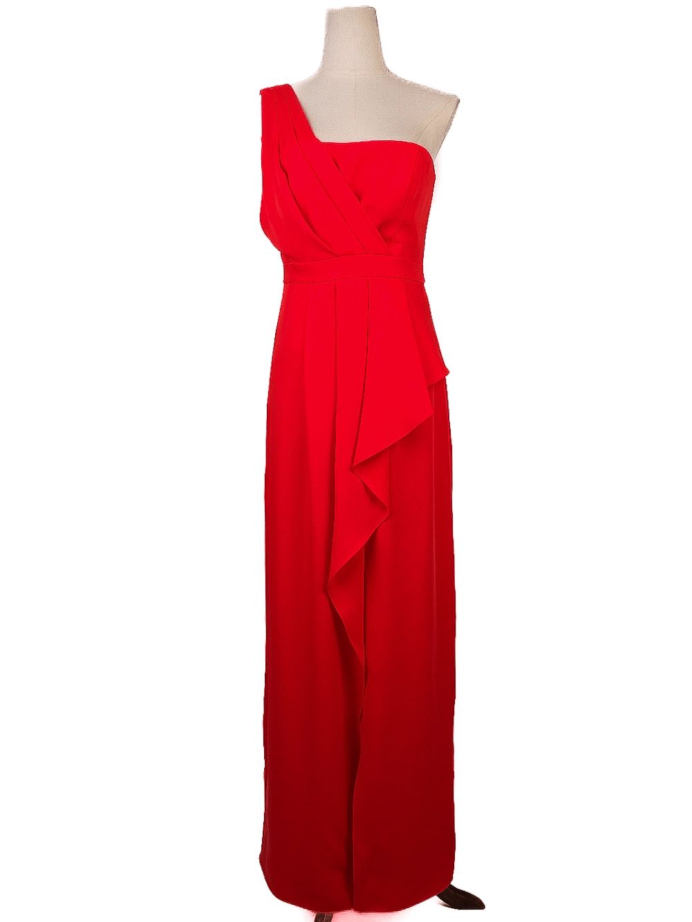 Excellent Marc Jacobs Red One-Shoulder Floor-Length Dress Size M
