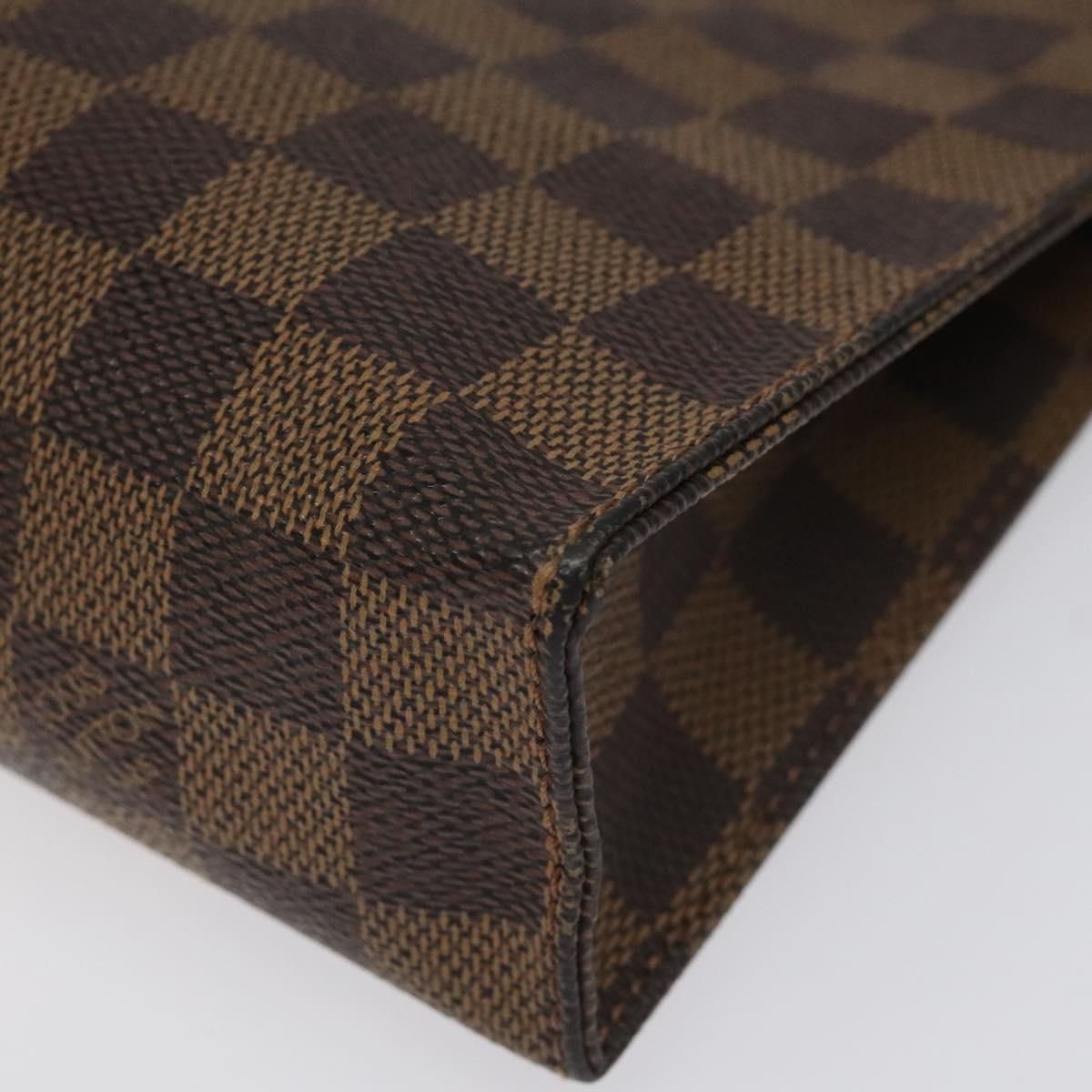 Louis Vuitton Damier Ebene Poche Toilette 26 Pouch N 47543 Lv Auth