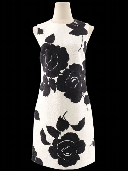 NEW Dolce Gabbana Sleeveless Floral Dress White Size S
