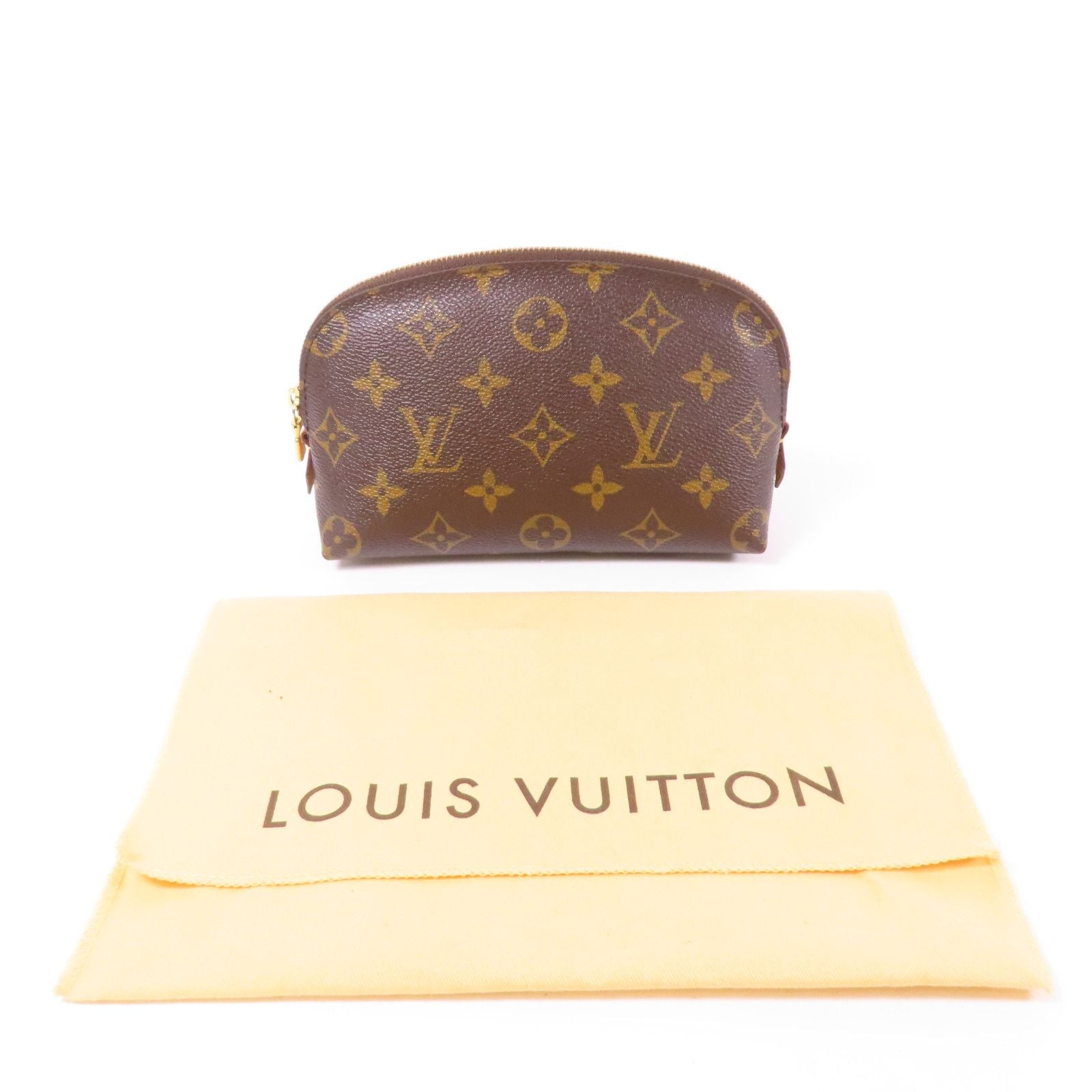 Louis Vuitton Monogram Cosmetic Pouch Pm Brown Brown Business Bag Clutch Bag M 47515