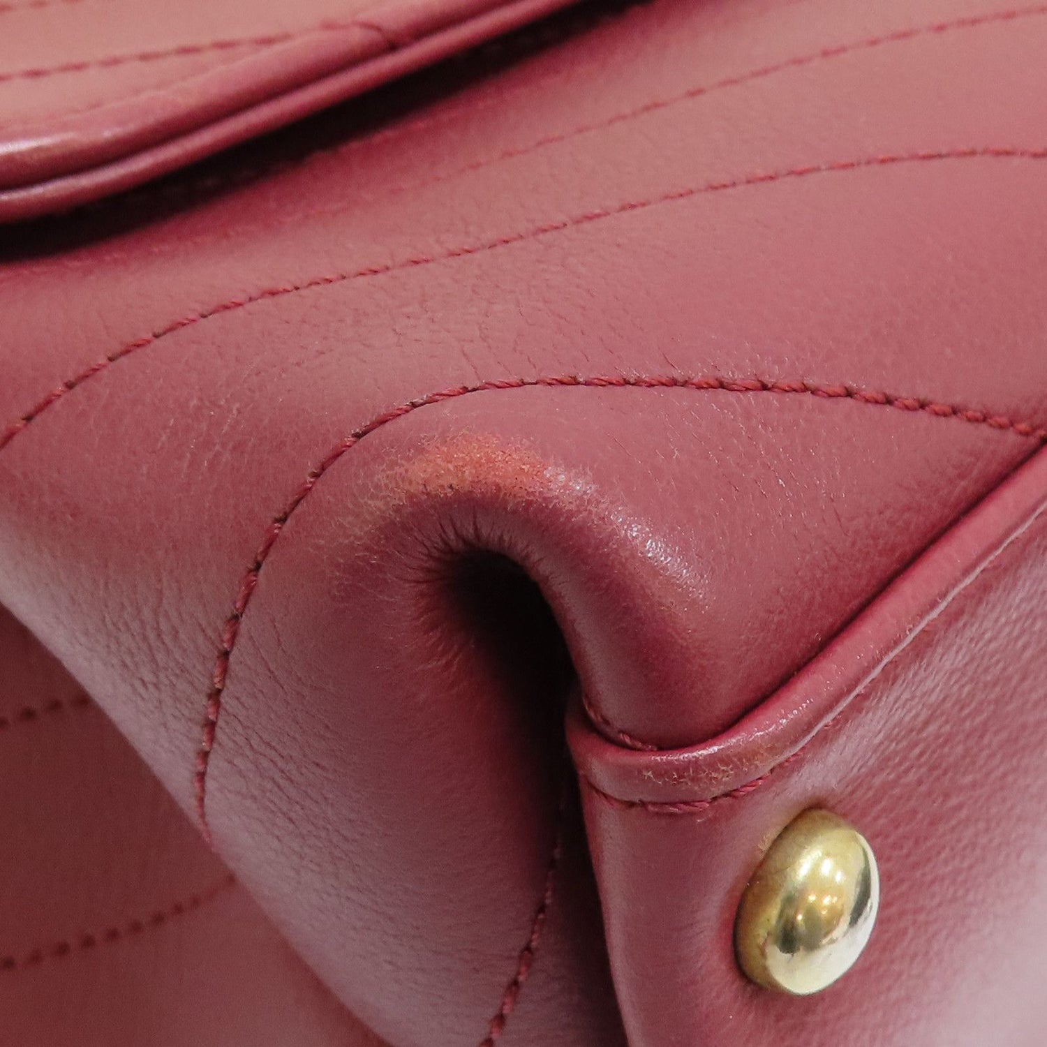 Chanel Small Chevron Chic Top Handle Flap, Calfskin Stitched