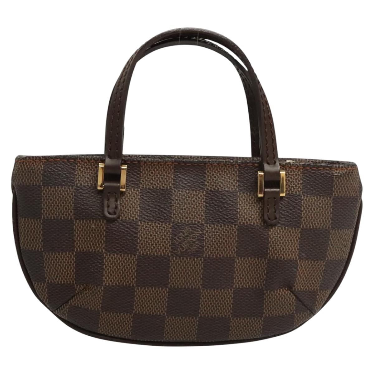 Louis Vuitton Damier Ebene Manosque Gm Accessory Pouch N 51120 Lv Auth