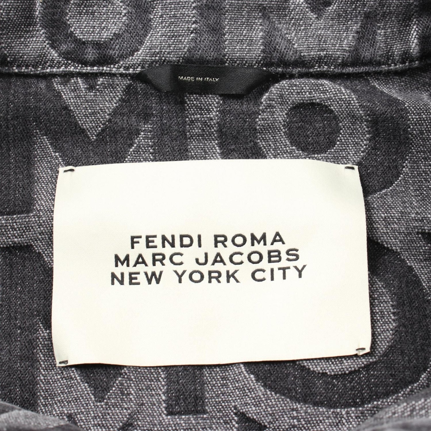 Fendi Marc Jacobs Denim Jacket Fw 1027 Am 6p Cotton Gray Mens 54