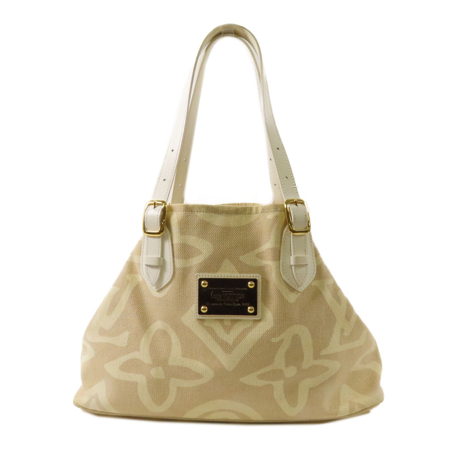 Louis Vuitton Canvas Tahitienne Pm Golden Shoulder Bag Rice White Beige Shoulder Bag M 95674