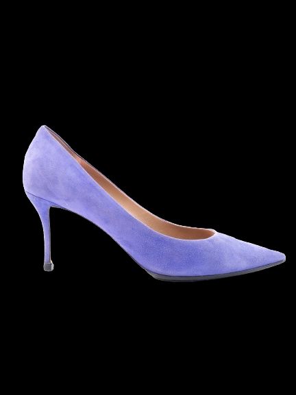 Perfect Salvatore Ferragamo Purple Leather High Heels Size 38.5