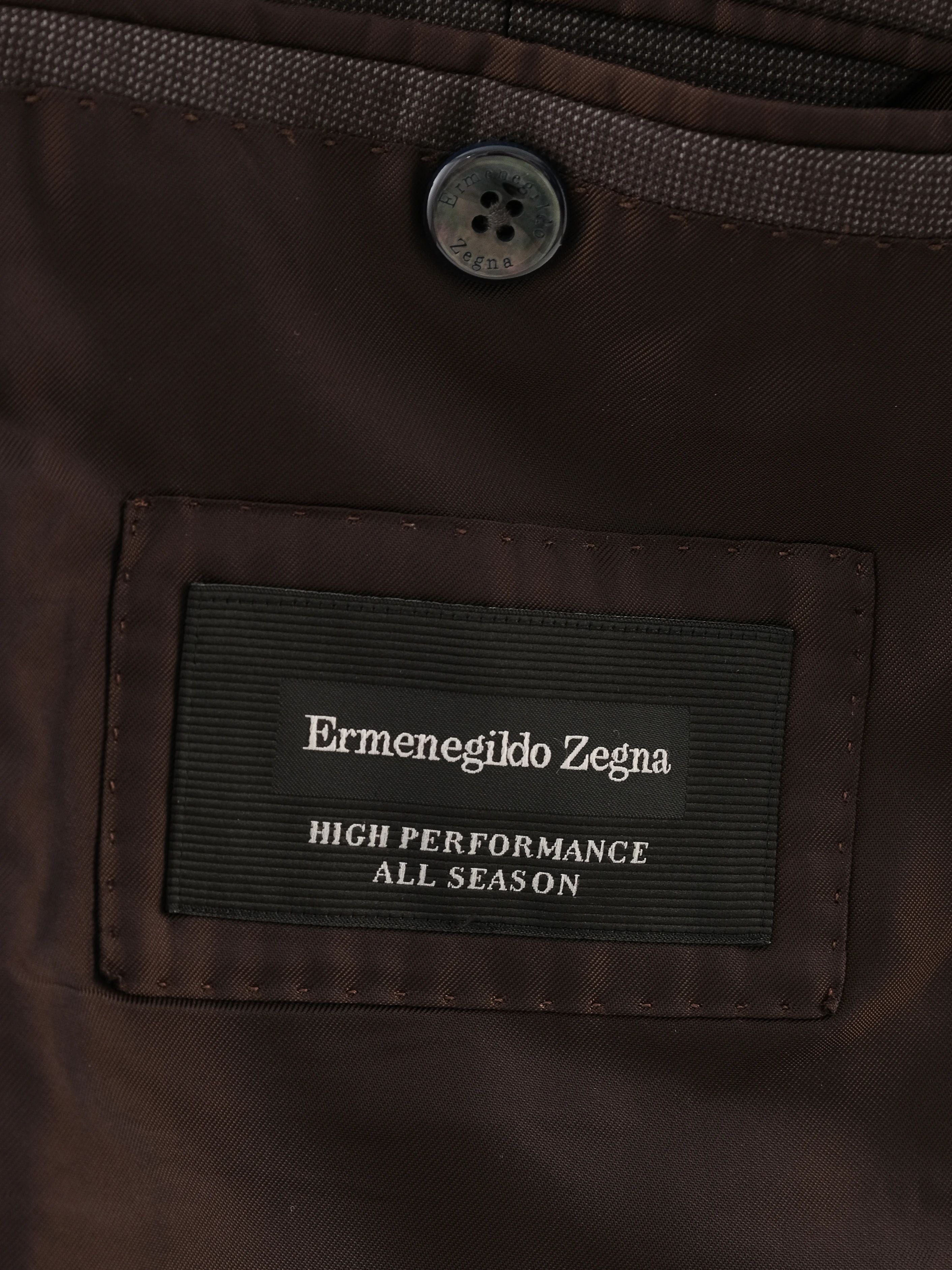Perfect Ermenegildo Zegna Gray Wool Suit Jacket Size M