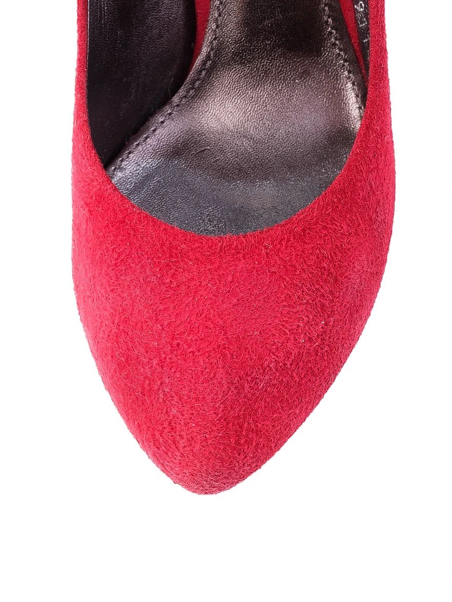 Excellent Dolce Gabbana Red Leather High-Heeled Shoes Size 38.5
