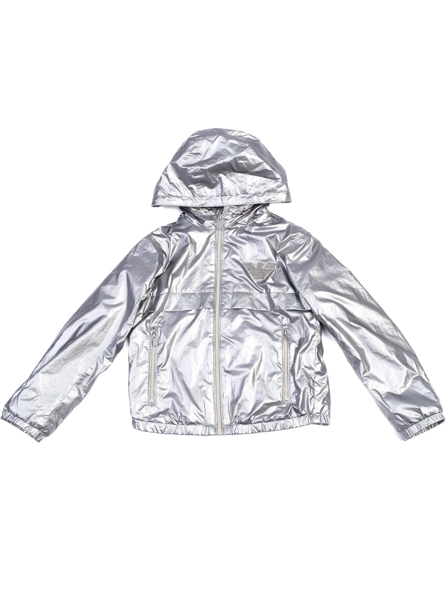 Excellent Emporio Armani Gray Hooded Jacket for Kids Size 6