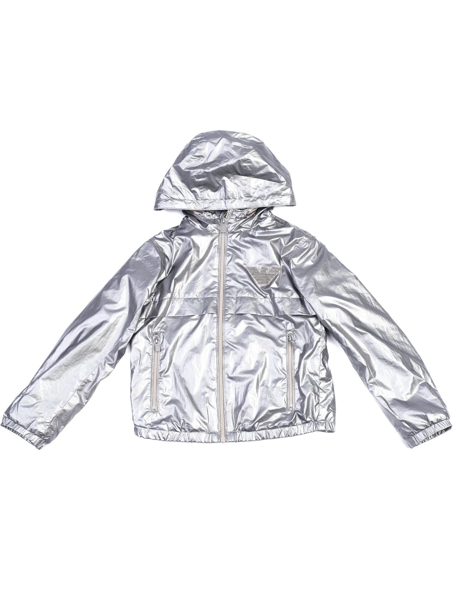 Excellent Emporio Armani Gray Hooded Jacket for Kids Size 6