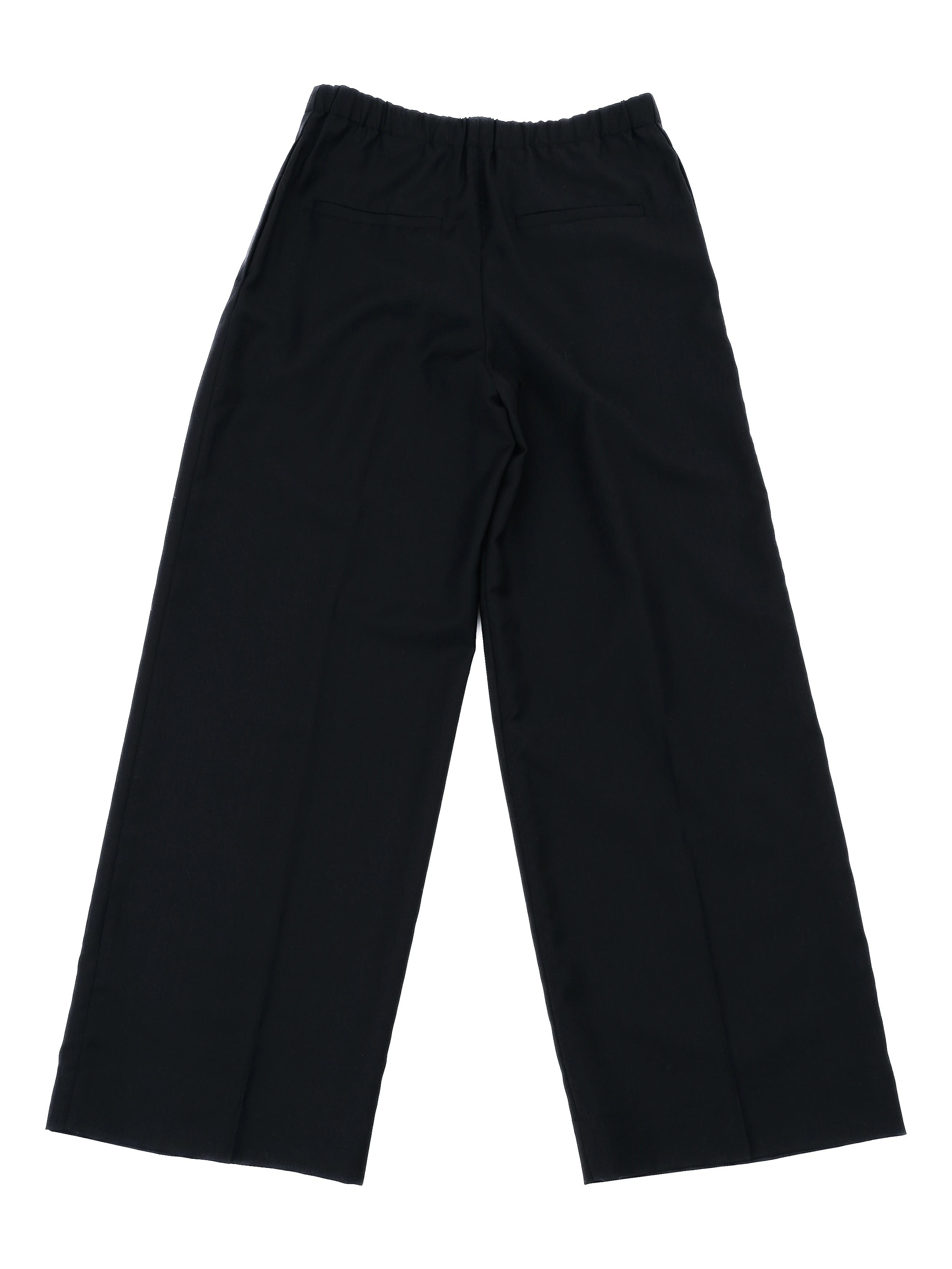 NEW COS Black Wool Wide-Leg Pants Size M