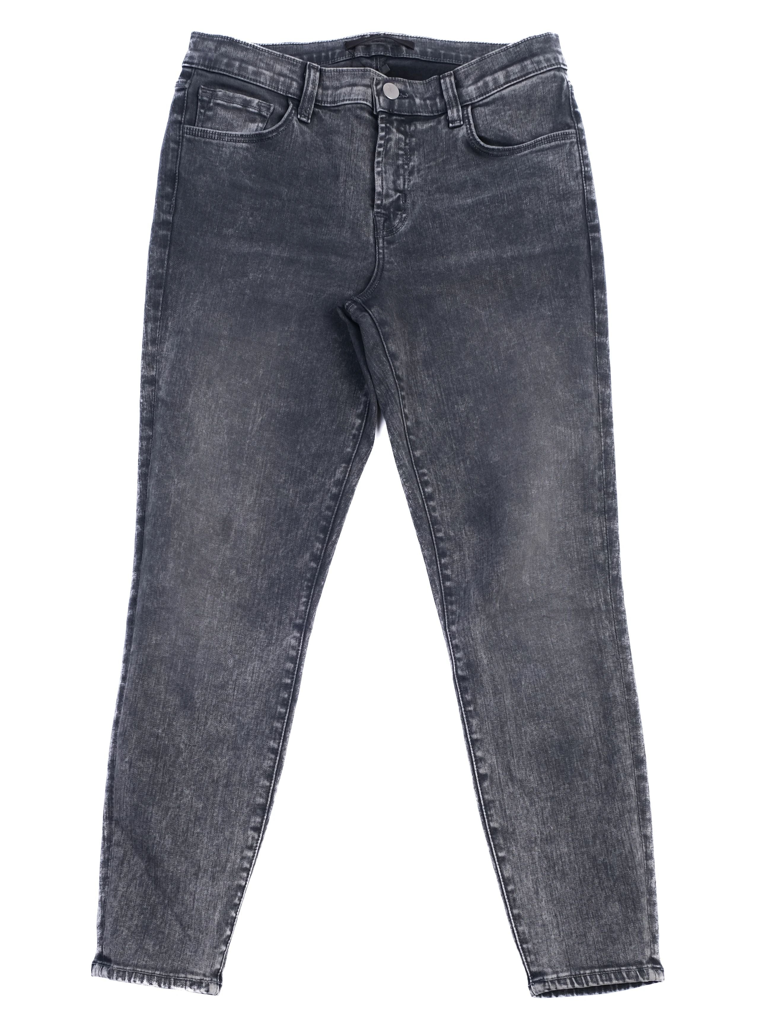 Excellent J Brand Gray Denim Jeans Size S Distressed Look